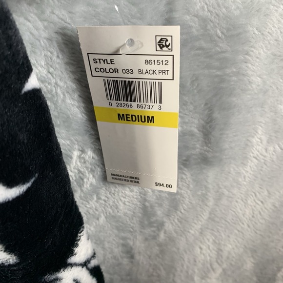 Miss Elaine Women's House Coat M Fleece Robe Full Zip Pajamas Pockets Black NWT - Picture 8 of 14